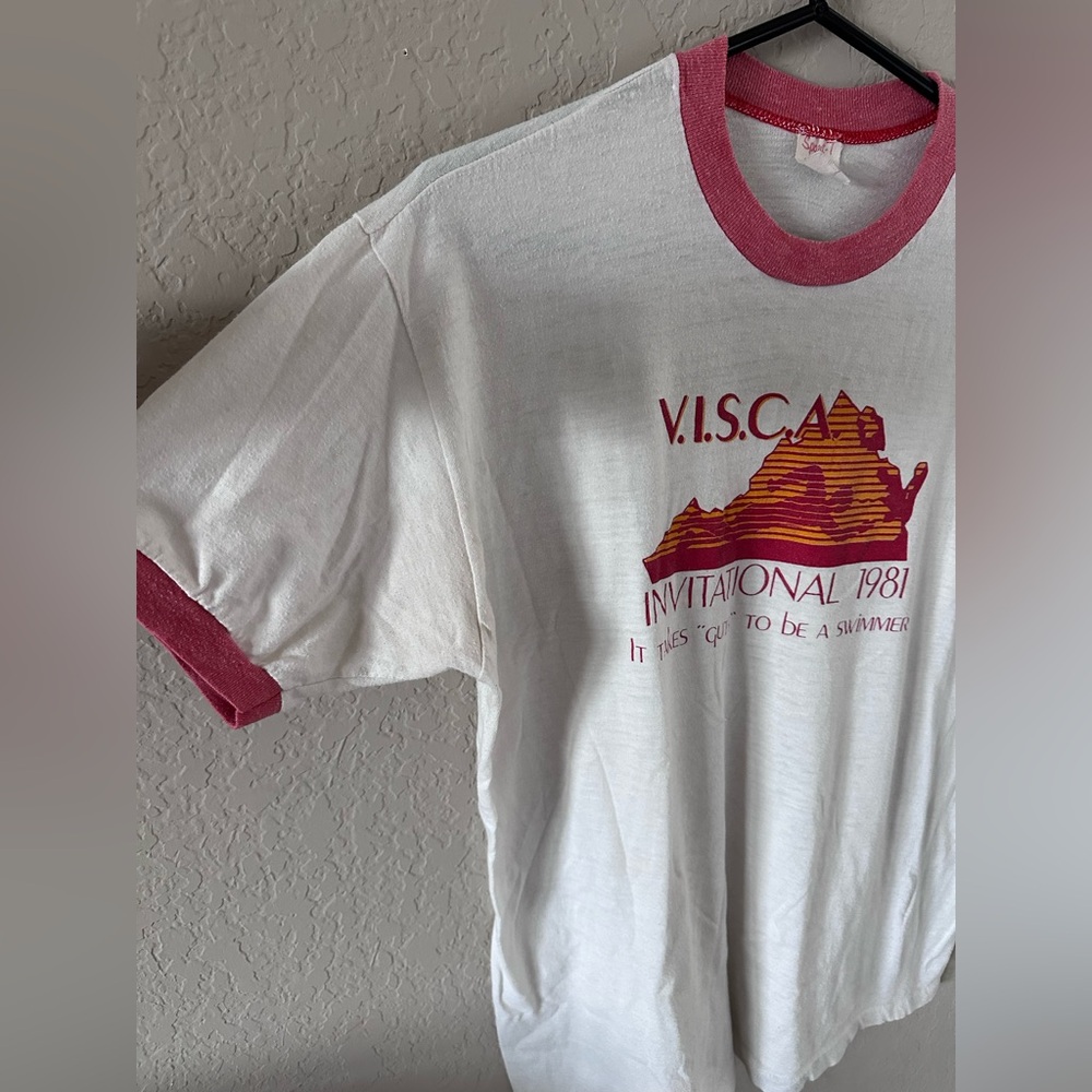 Vintage 80's Ringer Tee - Picture 2 of 4